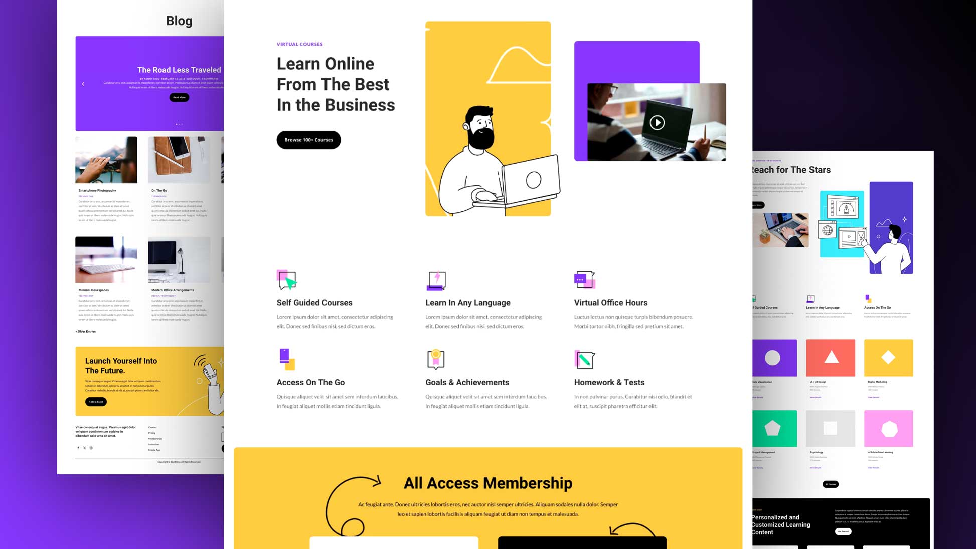 Online-learning-Layout-Pack-for-Divi-featured-image
